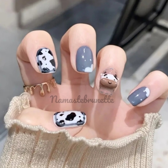 2/$16 3D Cow Press On Nails - Picture 11 of 17